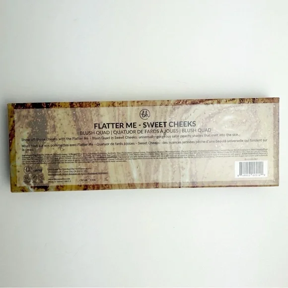 BH Cosmetics Flatter Me Blush Quad Sweet Cheeks Brand New - Picture 6 of 7